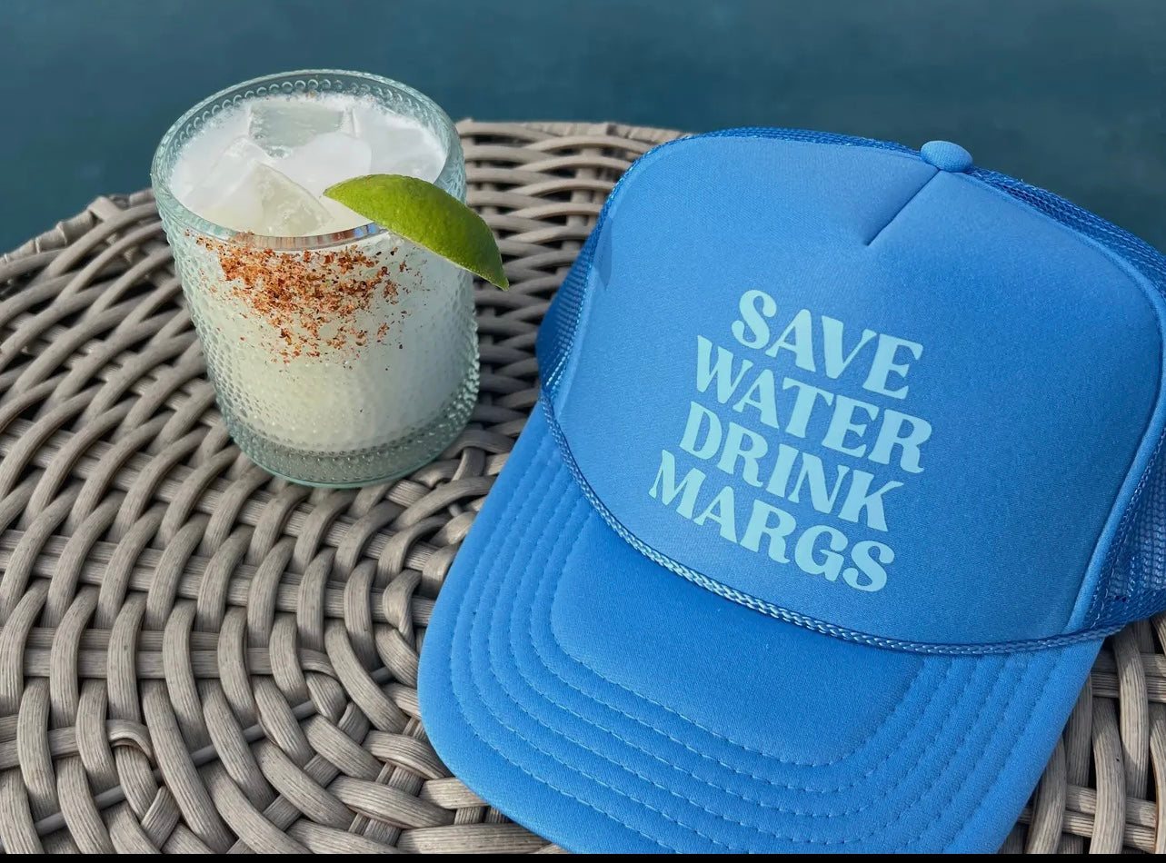 Save Water, Drink Margs Trucker Hat | Blue