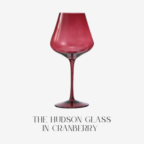The Hudson Glass in Cranberry