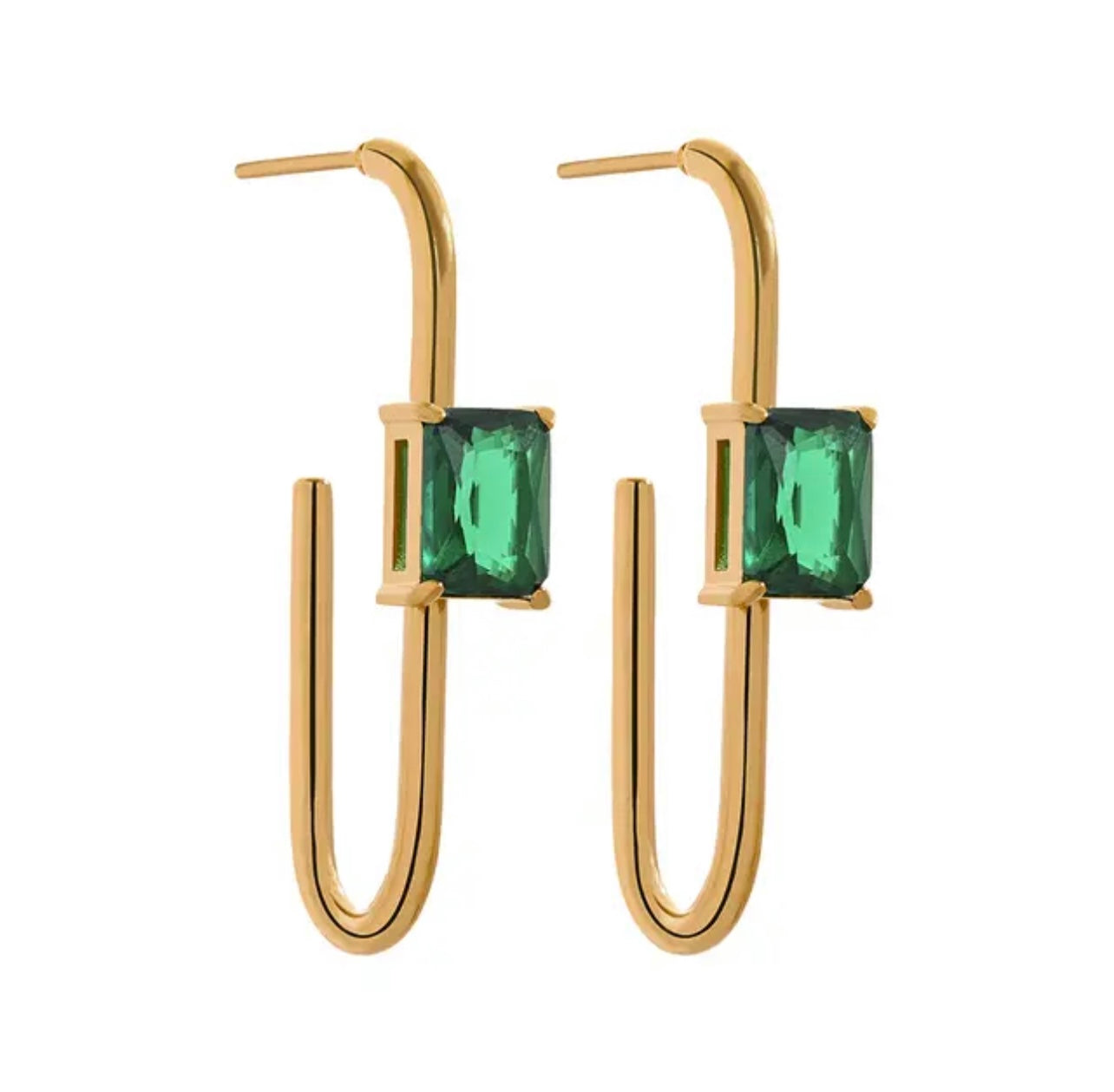 The Penthouse Earrings (Emerald)
