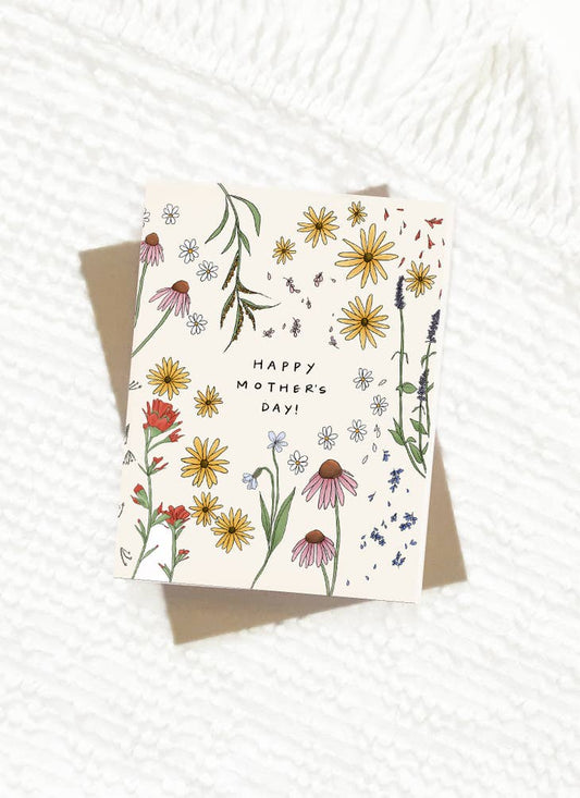 Wildflower Mothers Day / Mothers Day Card