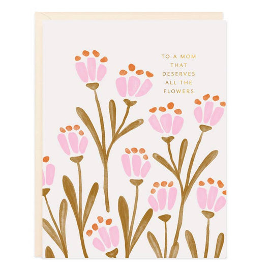 Pink Tulips / Mom Card