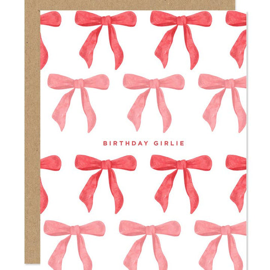 Girly Bow / Birthday Card