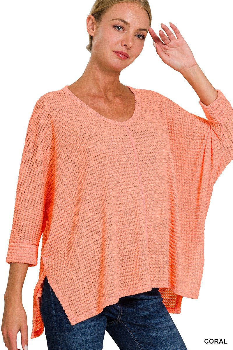 The Kimmie Sweater / Coral