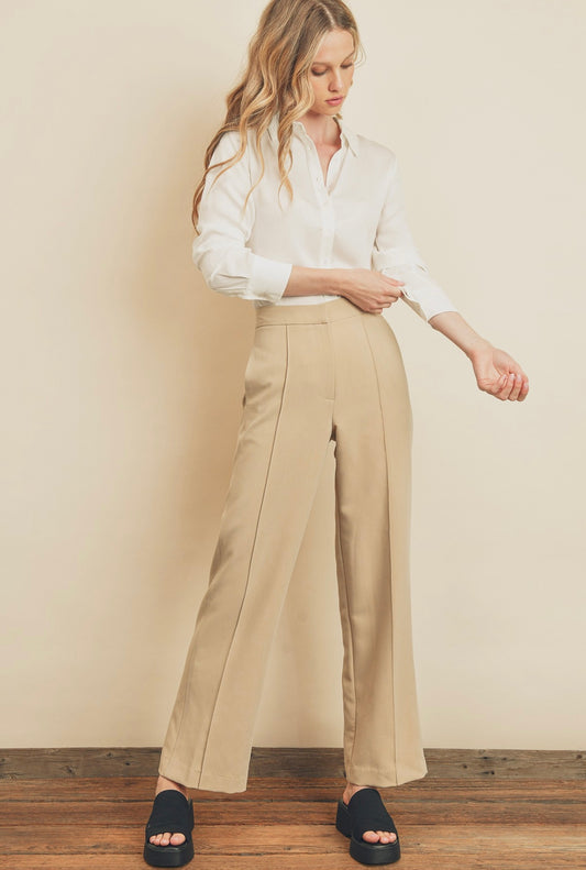Working Girl Trouser Pant | Taupe
