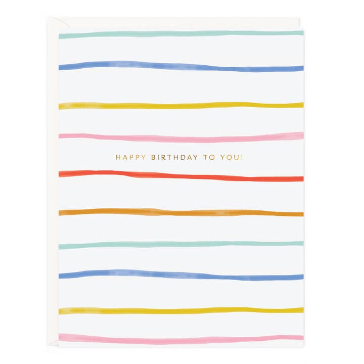Birthday Stripes / Birthday Card