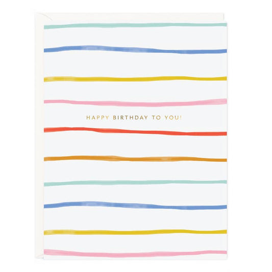 Birthday Stripes / Birthday Card