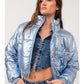 Crystal Blue Puffer Jacket