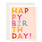 Rainbow Block Letter Card / Birthday Card
