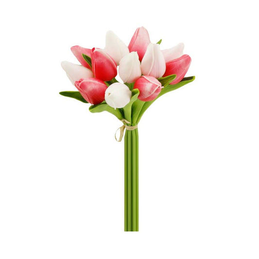 Silk Tulip Bud Bouquet | Pink Mix